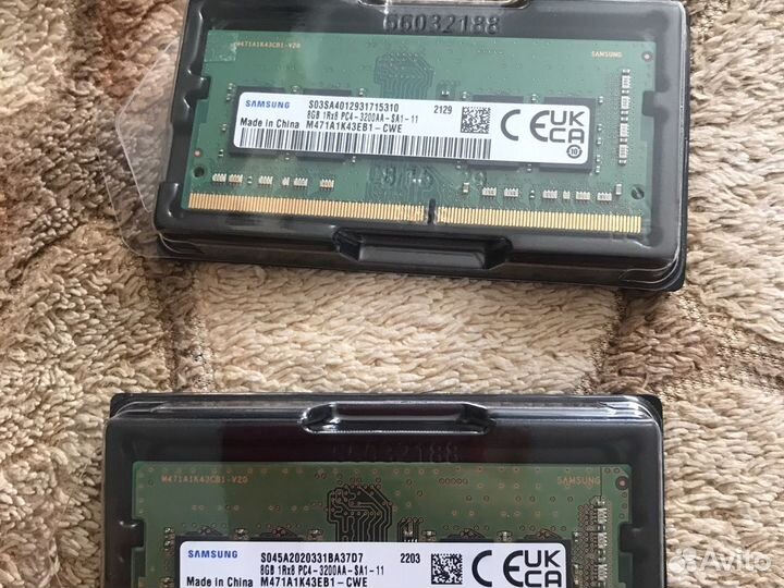 Оперативная память ddr4 8gb samsung 3200 sodimm