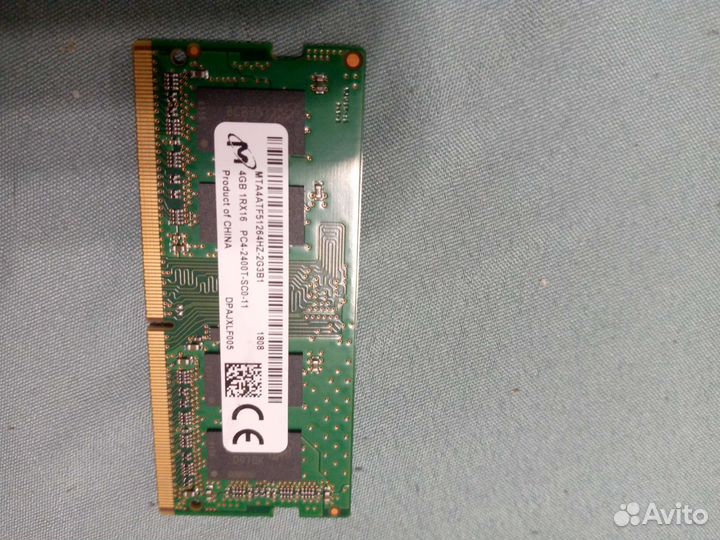 Оперативная память для ноутбука ddr4 4gb
