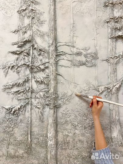 Барельеф на стене на заказ