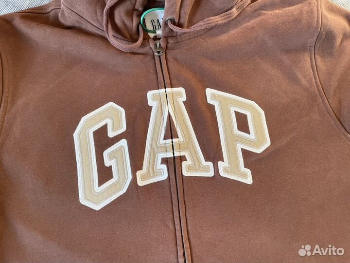 Зип худи gap коричневое оригинал