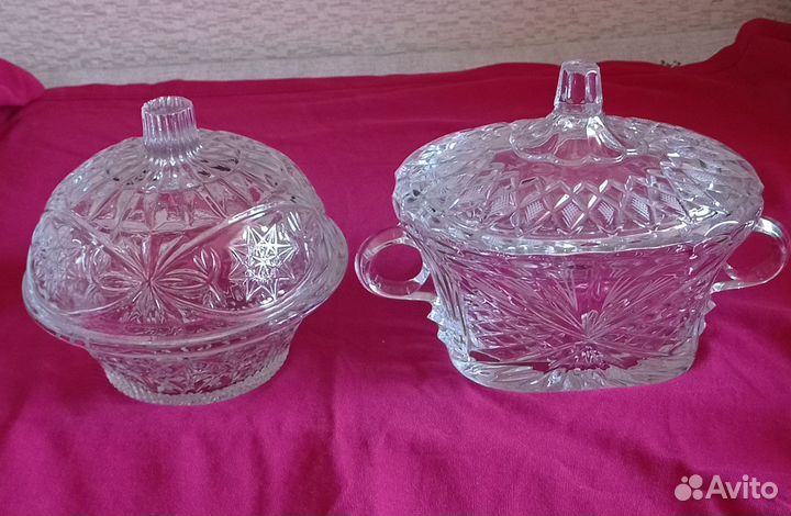 Конфетница хрусталь СССР