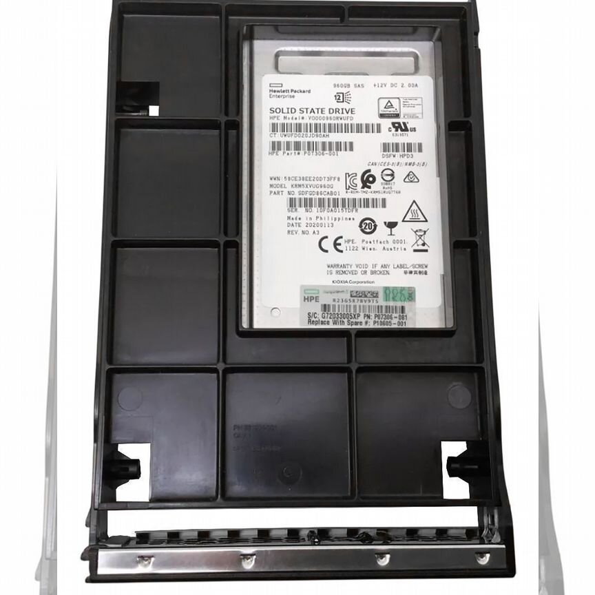 [P10605-001] Жесткий Диск Hp 960gb Sas 3,5" Ssd P10605-001