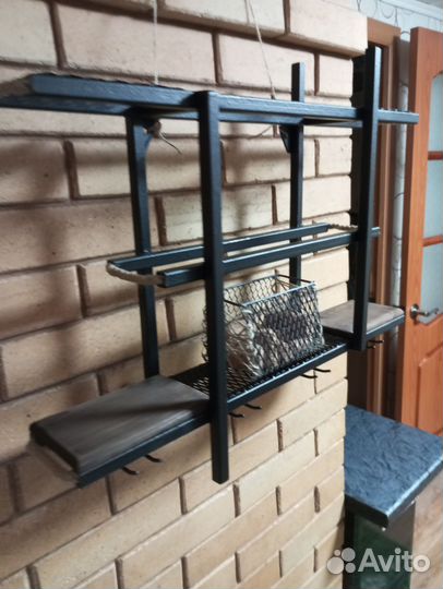 Винная полка лофт