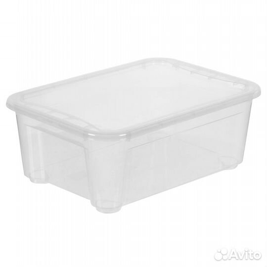 Ящик Кристалл 38.9x27.5x14.5 см 10 л пластик с кры