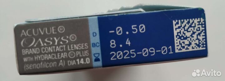 Контактные линзы Acuvue Oasys -0.5