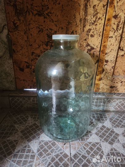 Банка 10 литров стеклянная бутыль большая
