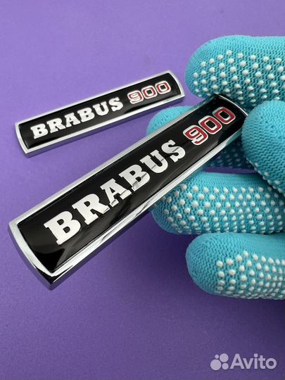 Шильдики 2 шт надпись Brabus 900 эмблема Брабус