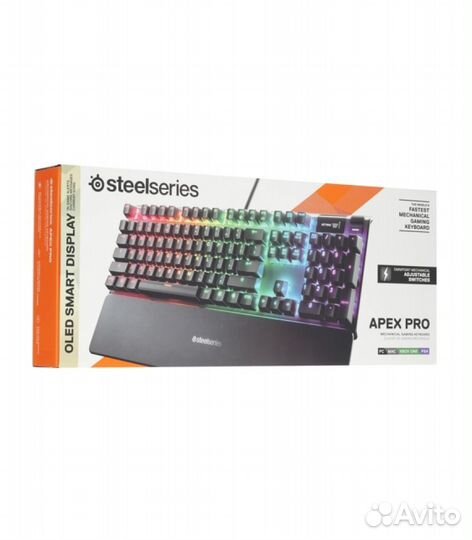 Механическая клавиатура Steelseries Apex Pro, черн