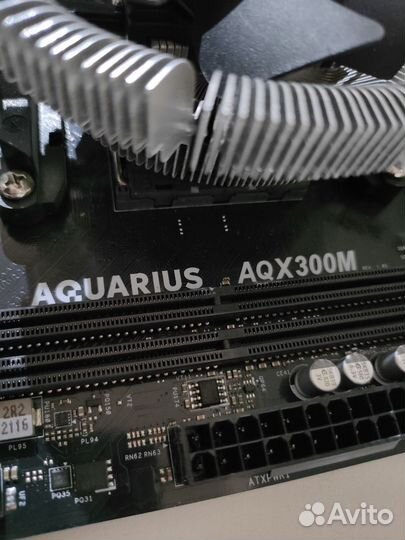 Материнская плата aqx300m + AMD Atlon 3000G