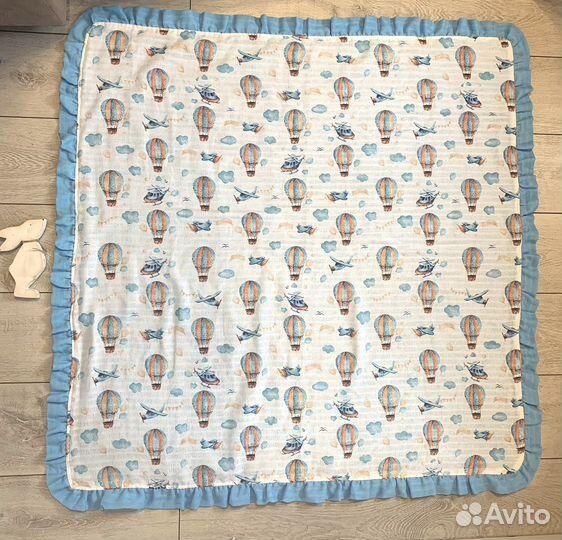 Муслиновый плед детский конверт одеяло