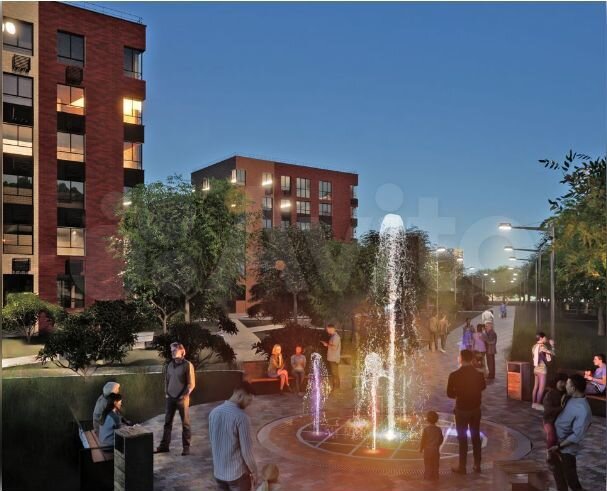 2-к. квартира, 57,4 м², 2/6 эт.