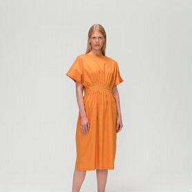 Платье со складками orange 5 o'coat