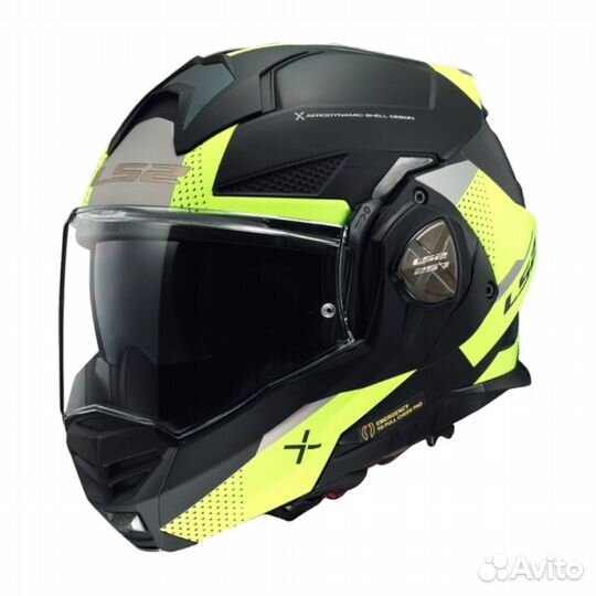 LS2 Мотошлем модуляр FF901 advant X oblivion черн