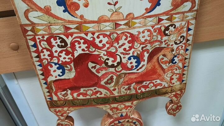 Прялка Старинная борецкая Роспись