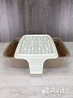 Туалет/лоток для кошек с сеткой Догман Триплекс