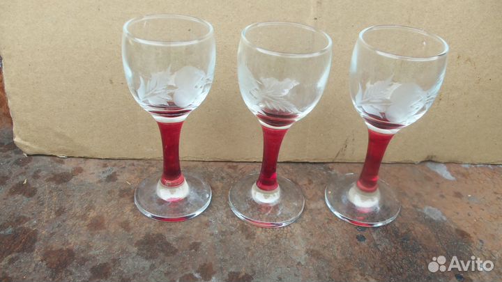 Рюмки вазы стекло СССР