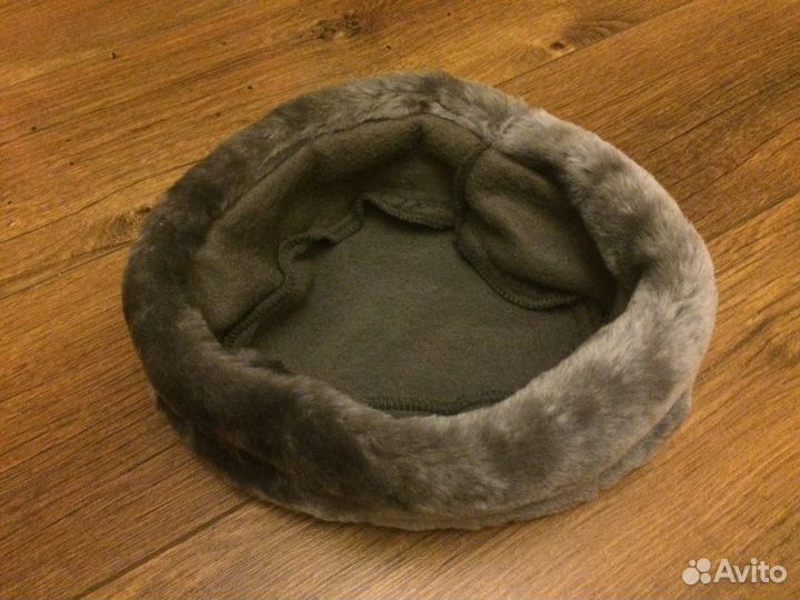 Женская шапка с мехом бу