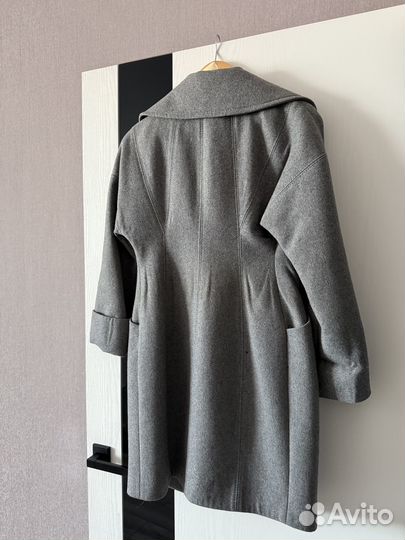 Пальто женское шерсть весна демисезон серое