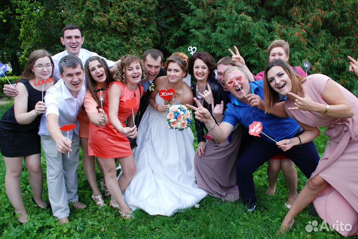 Видеосъёмка+фотосъемка 2 в 1 свадьбы,юбилея