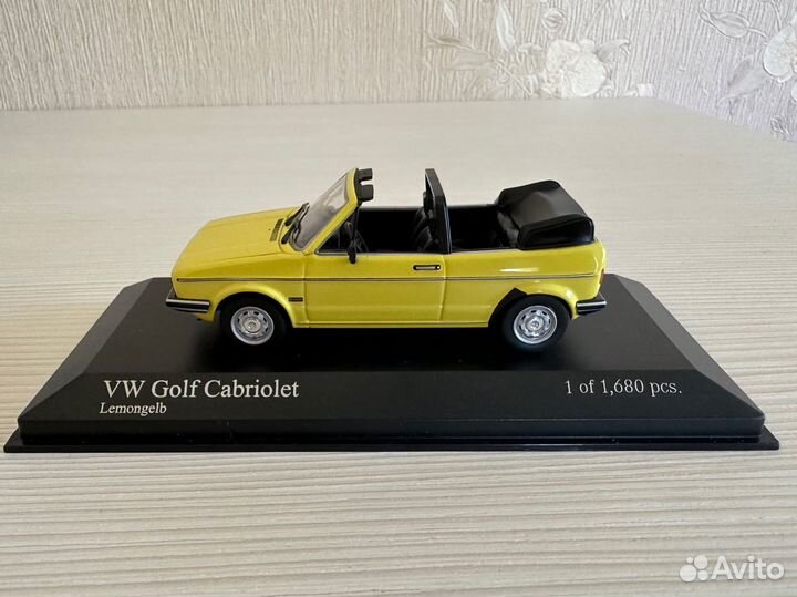 Volkswagen Golf 1 Cabriolet модель 1:43