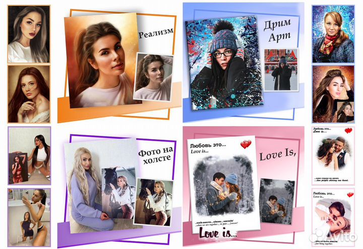 Портрет на холсте по фото с доставкой