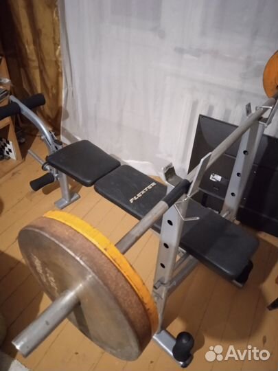 Тренажёр+штанга 45 и 55кг