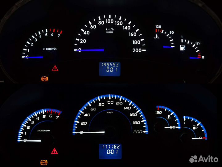 Led платы подсветки щитка приборов Приора/Калина