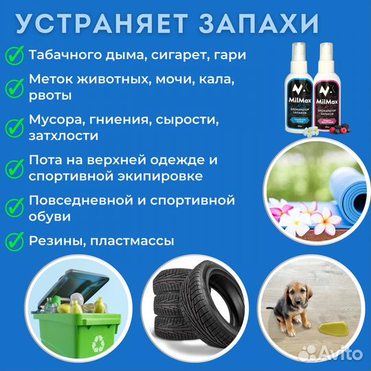 Средство от запаха, моча животных, пот в обуви