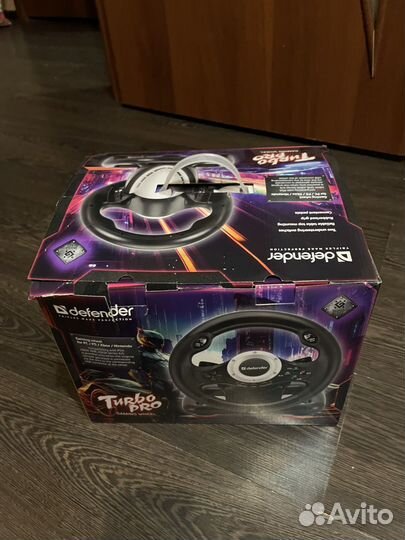 Игровой руль с педалями Defender Turbo Pro