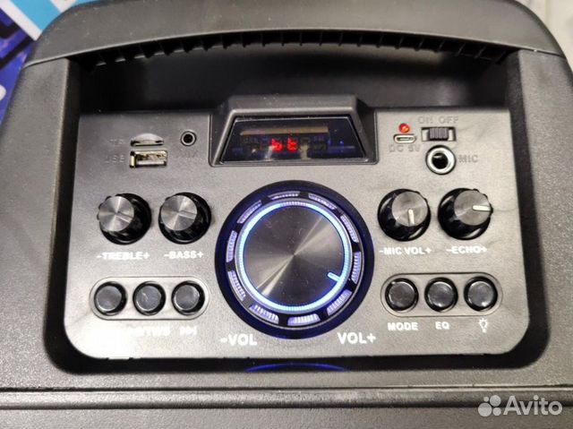 Блютуз колонка с беспроводным микрофоном