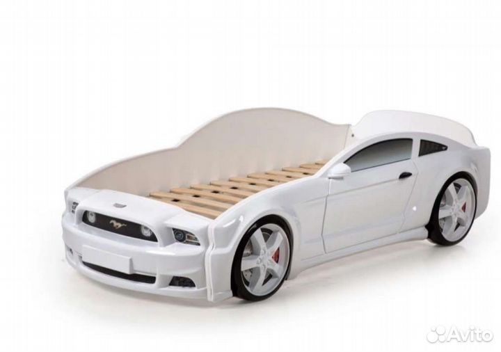 Детская кровать машина с матрасом