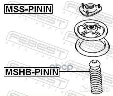 Опора амортизационной стойки перед прав/лев