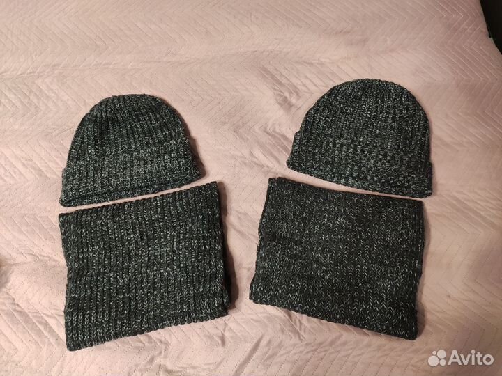 Зимний комплект шапка+снуд Uniqlo