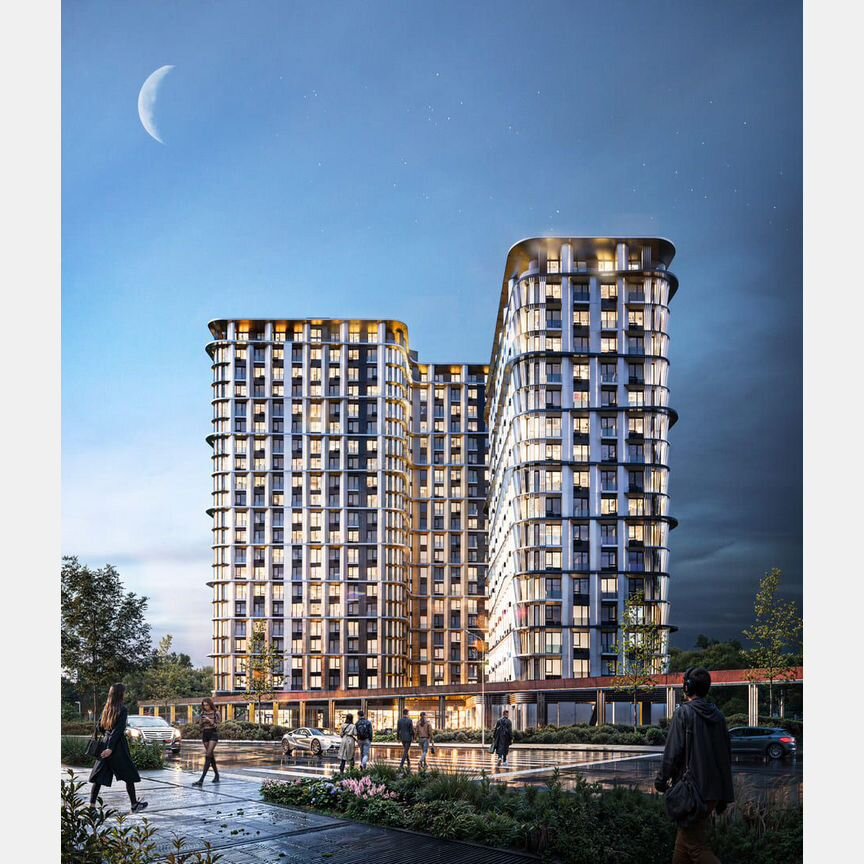 2-к. квартира, 46 м², 4/21 эт.