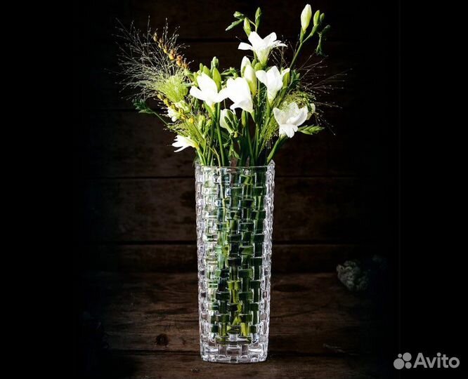 Ваза хрустальная 28 см Нахтман Bossa Nova