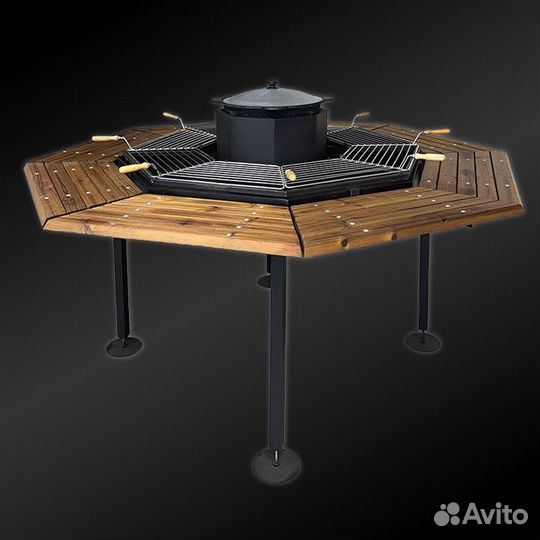 Гриль-стол, барбекю, мангал, костровая чаша
