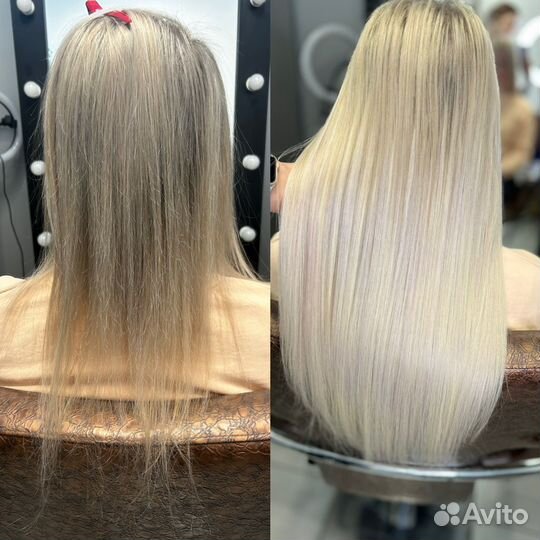 Наращивание волос, снятие, коррекция, загущение