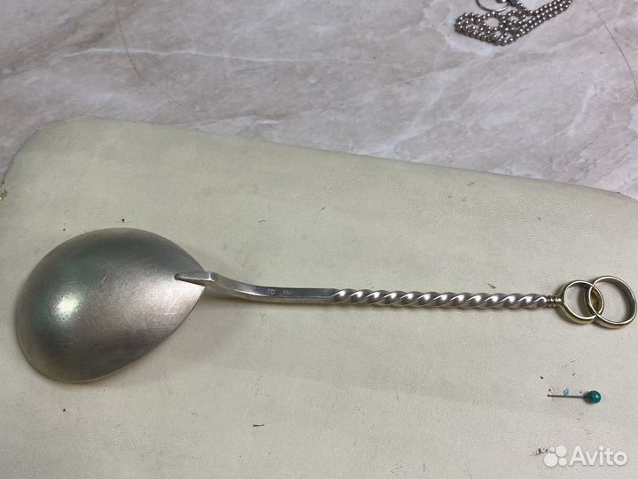 Ложка десертная серебро 53.7 гр. 916 проба