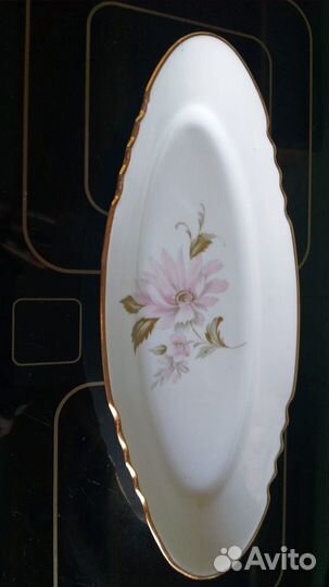 Блюдо овальное + Блюдо для рыбы СССР фарфор