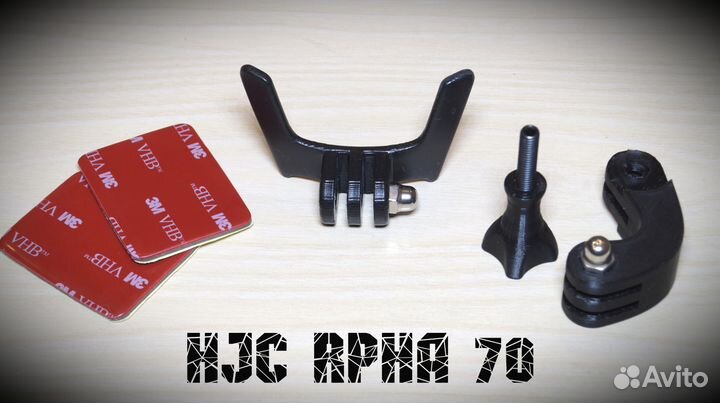 Крепление камеры GoPro на Мотошлем HJC rpha 70