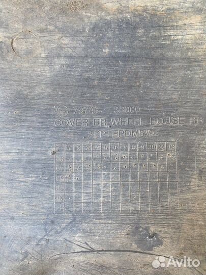 Подкрылок задний правый SsangYong Actyon Sport