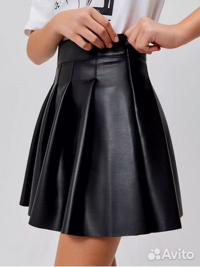 Кожаная юбка