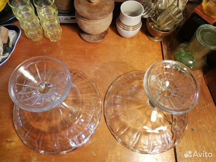 Посуда прозрачное стекло СССР