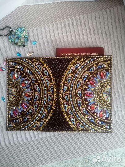 Обложка на паспорт из натуральной кожи