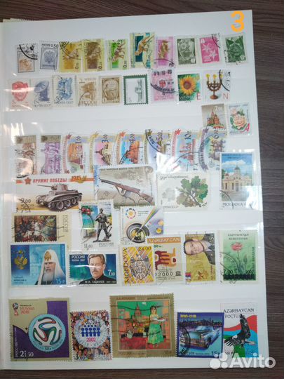 Почтовые марки СССР, России - комплекты