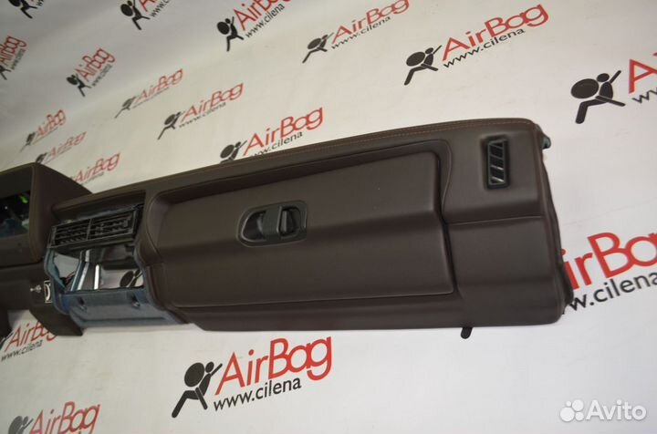 Торпедо ваз 21213 (Нива коричневая) кожа