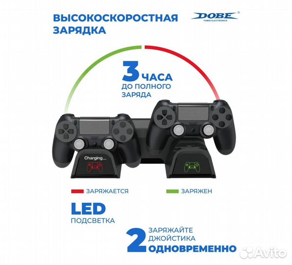 Многофункциональный стенд Dobe для PS4 Slim/Pro