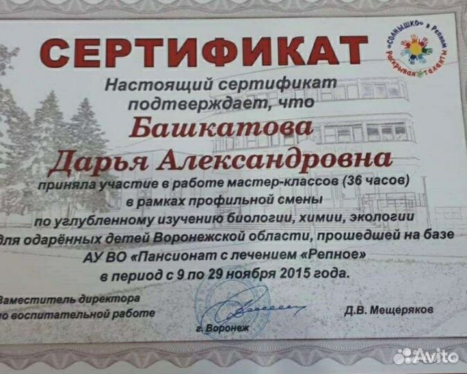 Репетитор по химии