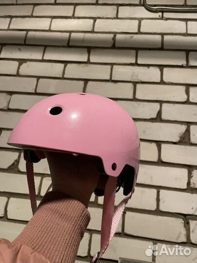Шлем Oxelo 50-54см розовый для роликов