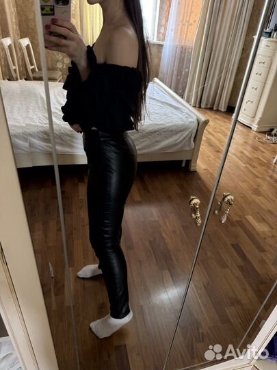 Кожаные лосины Lime